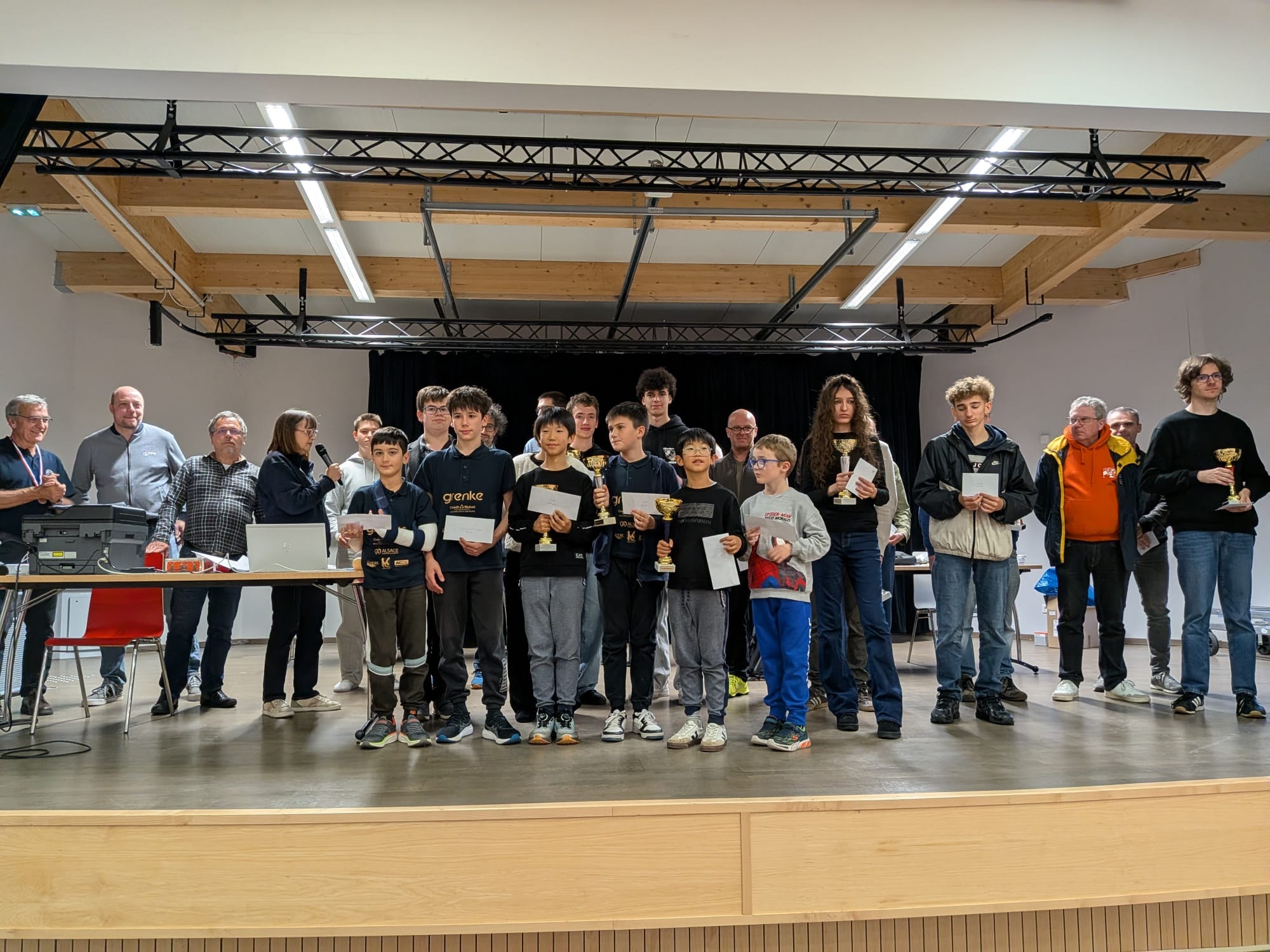Le podium!